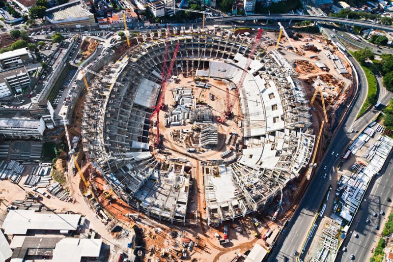 Arena Fonte Nova tem 62% das obras concluídas