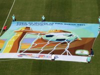 Pôster de Salvador para a Copa do Mundo é apresentado em Pituaçu 