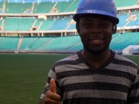 Freddy Adu se impressiona com Arena Fonte Nova: 