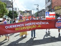 2 de Julho: torcida do Bahia também faz manifestação