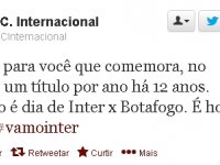  Internacional tira sarro do Grêmio pelo twitter