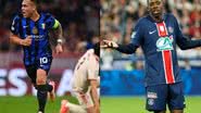 Divulgação/Inter de Milão e PSG