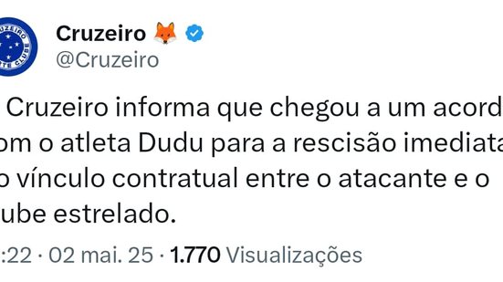 Reprodução/Cruzeiro