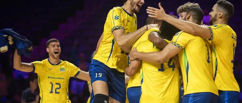 Seleção brasileira assume liderança da Liga das Nações de Vôlei