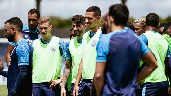 Imagem Com retornos e possível estreia, Bahia encerra preparação para enfrentar o América-RN