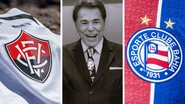 Reprodução/Redes Sociais/X/@ECVitória e Reprodução/Redes Sociais/X/@Corinthians e Letícia Martins/EC Bahia