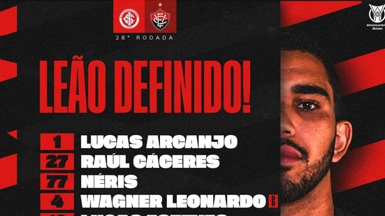 Imagem Leão escalado para confronto como o Internacional; confira