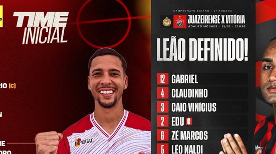 Divulgação / Juazeirense e Divulgação / EC Vitória
