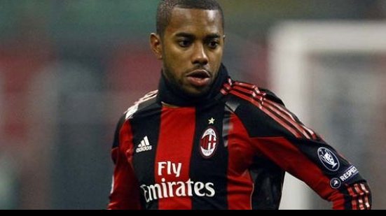 Imagem Robinho se lesiona e desfalca o Milan por dez dias