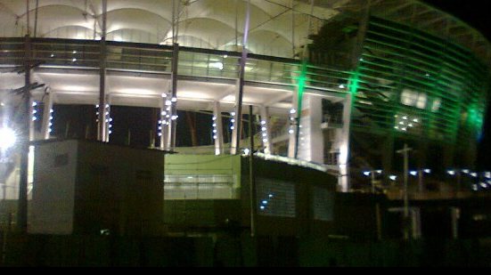 Imagem Seguem os testes na iluminação da Arena Fonte Nova