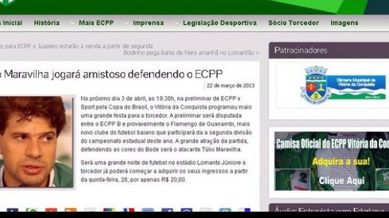 Imagem Vitória da Conquista anuncia Túlio Maravilha; Jogador nega