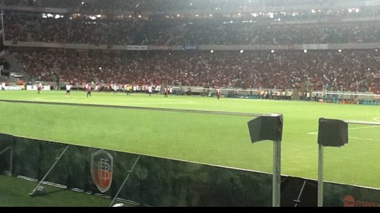 Imagem Arena Fonte Nova apresenta falhas em primeiro jogo oficial