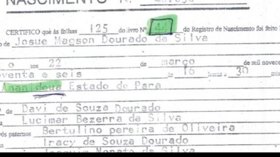 Imagem Confiram as certidões que comprovam o ‘gato’ de Josué, atleta do Bahia sub-17