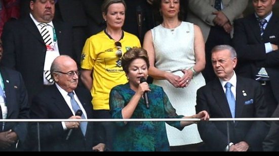 Imagem C. das Confederações: Dilma e presidente da Fifa são vaiados durante discurso