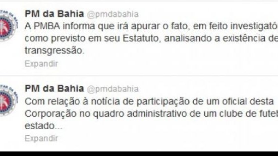 Imagem   Lista de funcionários do Bahia: PM promete apurar situação de Major