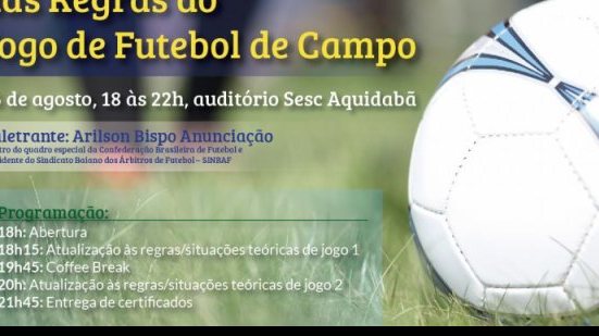 Imagem Sindicato dos árbitros realiza seminário de atualização de regras