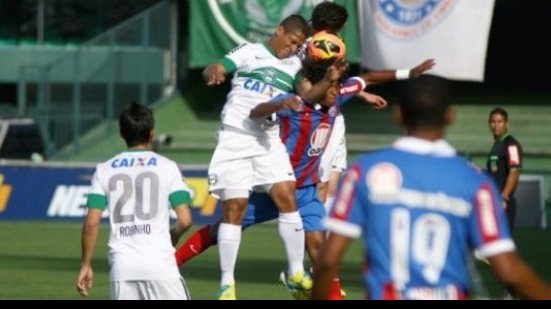Imagem Bahia vacila no fim e empata com o Coritiba fora de casa