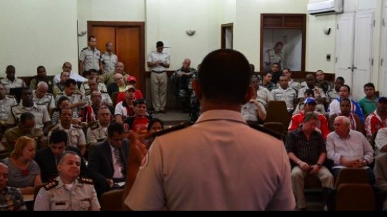 Imagem  PM faz reunião preparatória para o clássico BaVi