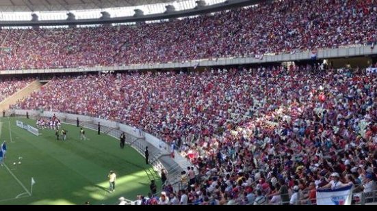 Imagem Fortaleza x Sampaio Corrêa teve o maior publico do final de semana