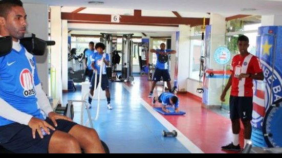 Imagem Com titulares na academia, Bahia volta aos treinamentos