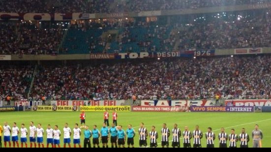 Imagem Bahia e Atlético-MG não saem do 0 a 0 na Fonte Nova