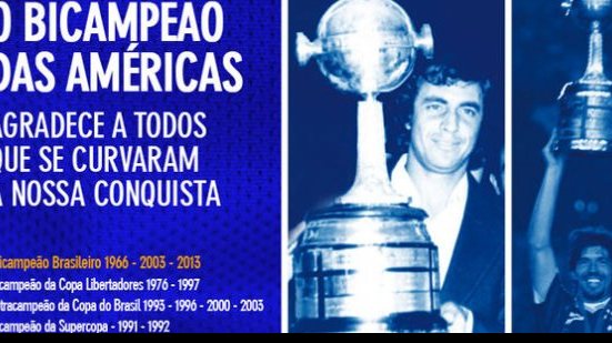 Imagem Cruzeiro dá resposta a provocação dos rivais