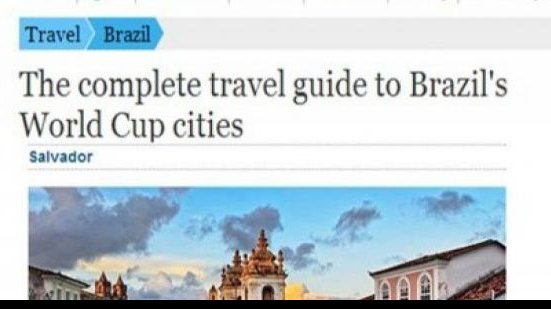Imagem Matéria de jornal britânico diz que Vitória é o melhor do estado