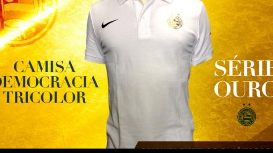 Imagem Bahia lança camisa “Série Ouro” com preço salgado