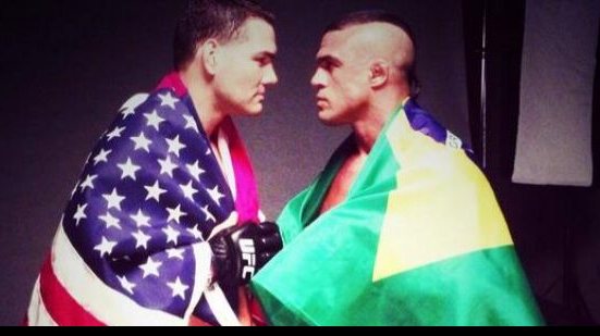 Imagem   Belfort e Weidman se encaram em primeiro encontro