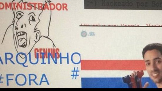 Imagem Hackers invadem site do Bahia e pedem saída de Marquinhos