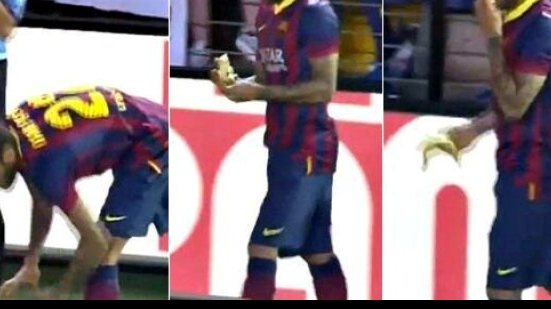 Imagem Torcedor que atirou banana em Daniel Alves é preso
