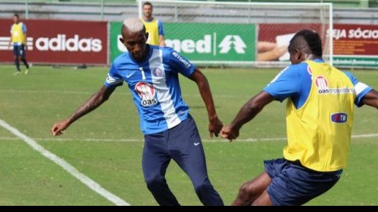 Imagem Nas Laranjeiras, Bahia encerra preparação para jogo com o Flamengo