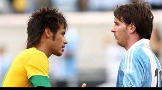 Imagem “Espero jogar a final contra Neymar”, deseja Messi