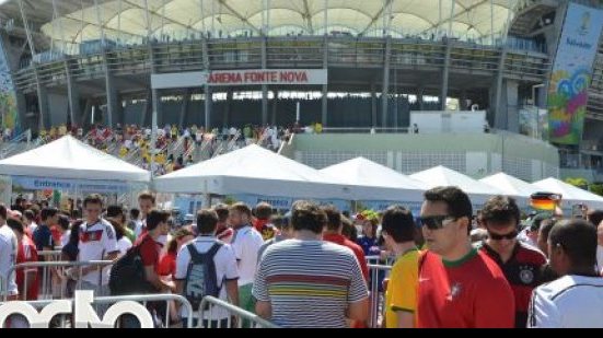 Imagem Torcedores entram sem pagar no jogo Alemanha e Portugal