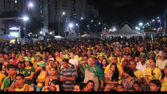 Imagem Telões exibirão partida do Brasil em Plataforma e no Imbuí