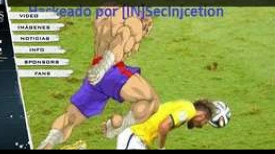 Imagem  Site de James Rodríguez é invadido por hackers, que põem imagem de Neymar