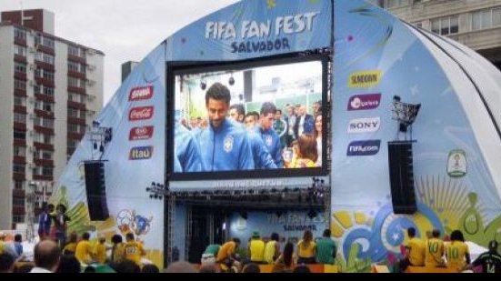 Imagem Fan Fest de Salvador exibe jogo do Brasil e final no fim de semana