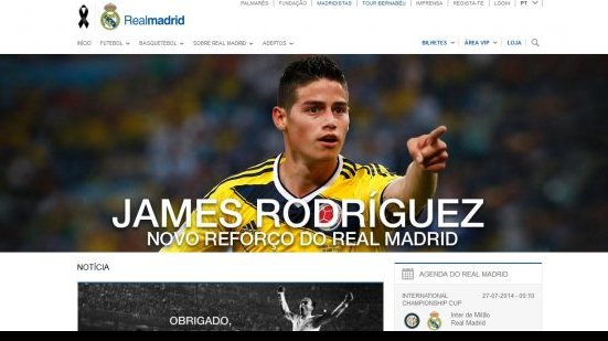 Imagem Aprovado em exames, James Rodríguez é o novo reforço do Real Madrid