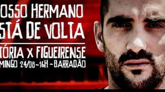 Imagem Vitória convoca torcida para retorno do ‘mito’ Escudero