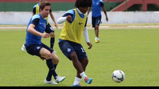Imagem No gramado do Joia, Bahia encerra preparação para pegar o Figueirense