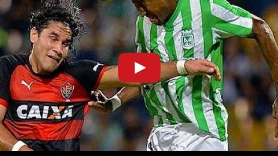 Imagem Veja os gols do empate entre Vitória e Atlético Nacional, na Colômbia