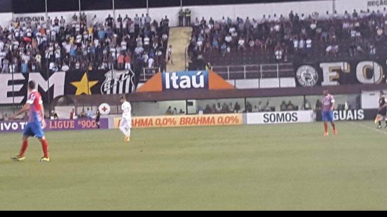 Imagem Bahia perde para o Santos e fica a um ponto do zona