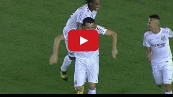 Imagem Confira o gol do triunfo do Santos sobre o Bahia