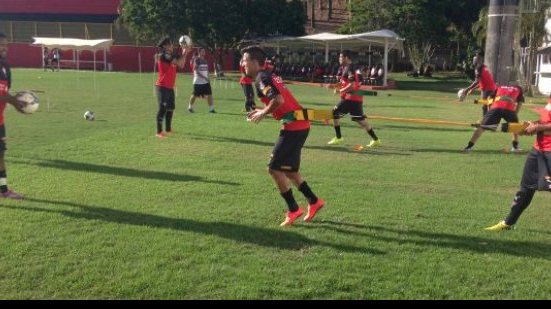 Imagem Com treino físico, Vitória inicia preparação para enfrentar o São Paulo