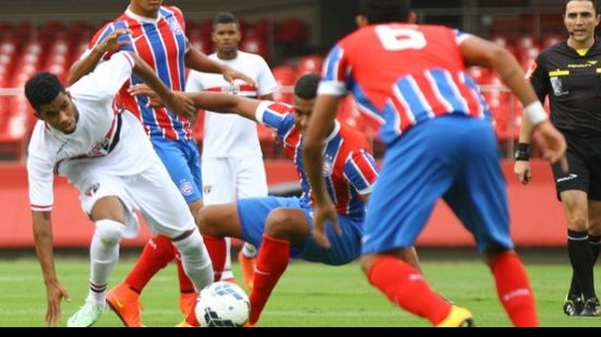 Imagem Autor de gol, jovem do time sub-20 do Bahia rebate jornalista do Sportv