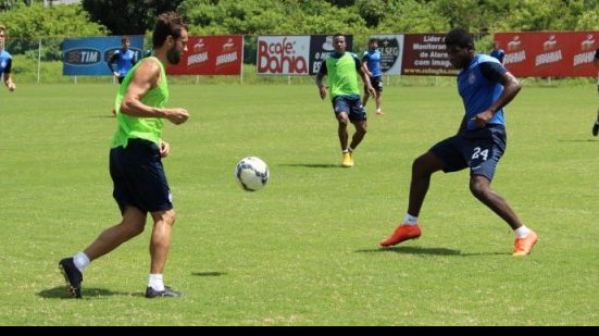 Imagem Com treino recreativo, Bahia conclui preparação para duelo com o Grêmio
