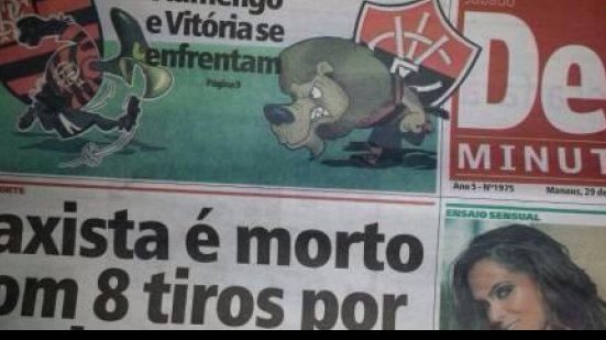 Imagem Depois de ingresso, jornal de Manaus comete gafe com escudo do Vitória