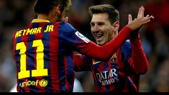 Imagem Com gols de Messi e Neymar, Barcelona vence na Champions League