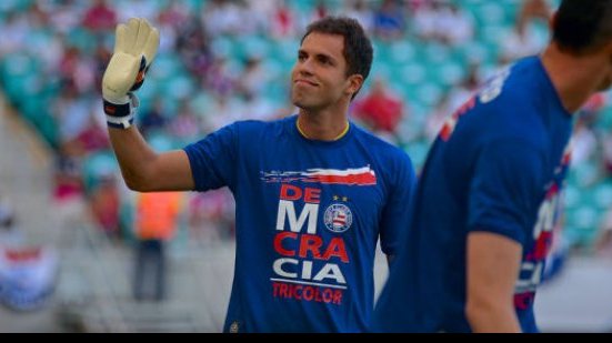 Imagem   Em despedida, Marcelo Lomba agradece o apoio do torcedor do Bahia