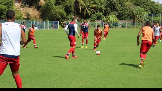 Imagem  Bahia realiza treino tático no Fazendão
